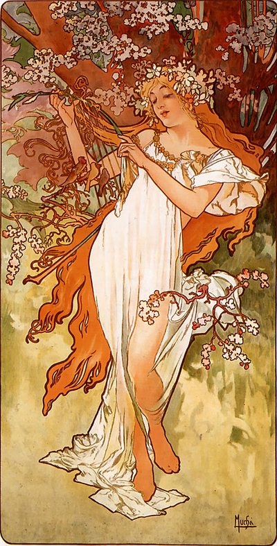 Primavera da Alphonse Mucha